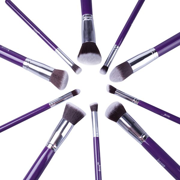 10pcs purple silver jessup brand makeup brushes sets beauty tools foundation kabuki cosmetics kits make up brush
10pcs purple silver jessup brand makeup brushes sets beauty tools foundation kabuki cosmetics kits make up brush