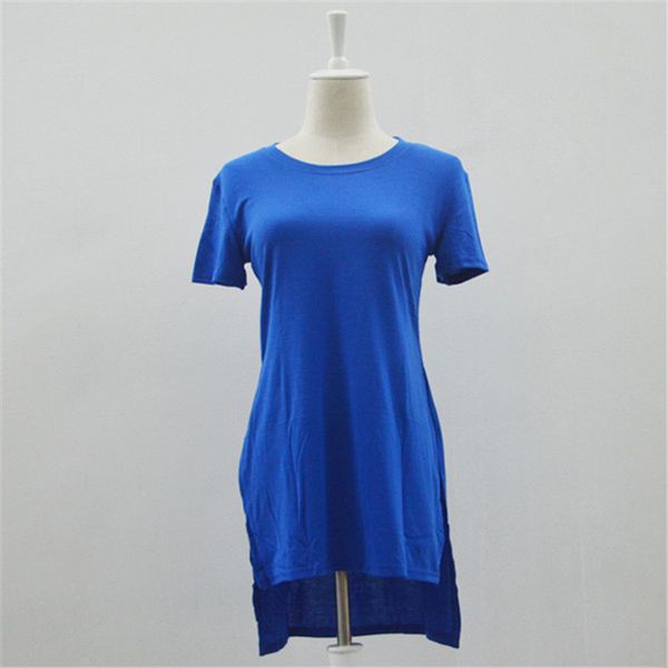 Wholesale-Plus Size S-XL 2016 New Summer Tops Side Split Slit Shirt Women T Tee Shirts Dress Short Sleeve Long Casual Novelty Tops
Wholesale-Plus Size S-XL 2016 New Summer Tops Side Split Slit Shirt Women T Tee Shirts Dress Short Sleeve Long Casual Novelty Tops
