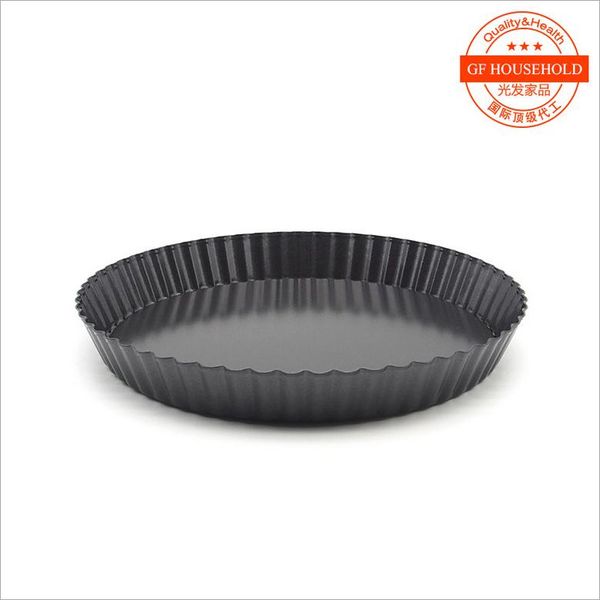 wholesale- non-stick 9-inch (22cm) quiche pan / round cake mold / pizza pan with removable bottom pizza pan for baking wedding cake