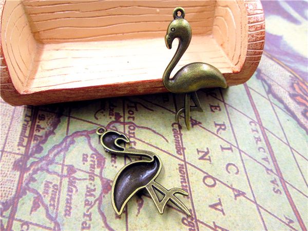 30pcs--crane charms, antique bronze crane bird charms pendant 25x47mm, Bronze;silver
30pcs--crane charms, antique bronze crane bird charms pendant 25x47mm, Bronze;silver