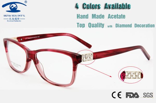 wholesale- diamond spectacle frames women fashion eyeglasses italy design quality acetate glasses new products for 2015, Silver
wholesale- diamond spectacle frames women fashion eyeglasses italy design quality acetate glasses new products for 2015, Silver
