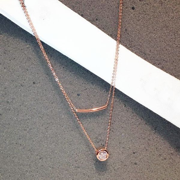 wholesale- fashion simple double layers zircon necklace women bijoux elegant geometric necklaces & pendants gold plated jewelry gifts, Silver
wholesale- fashion simple double layers zircon necklace women bijoux elegant geometric necklaces & pendants gold plated jewelry gifts, Silver