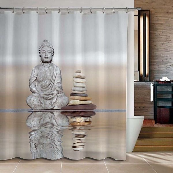 wholesale- shower curtain buddha & pebble reflection design bathroom waterproof mildewproof polyester fabric with 72 inch +12 hooks
wholesale- shower curtain buddha & pebble reflection design bathroom waterproof mildewproof polyester fabric with 72 inch +12 hooks
