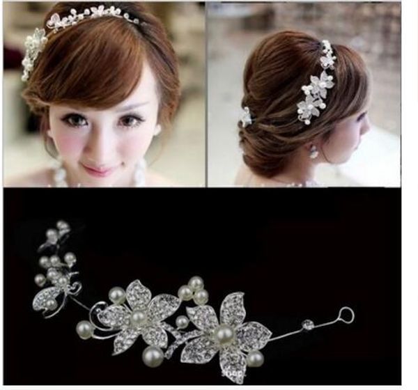 2018 new fashion crystal pearl flower party wedding hair accessories bridal headband tiara headwear silver pearls bridal crown headbands, White;golden
2018 new fashion crystal pearl flower party wedding hair accessories bridal headband tiara headwear silver pearls bridal crown headbands, White;golden