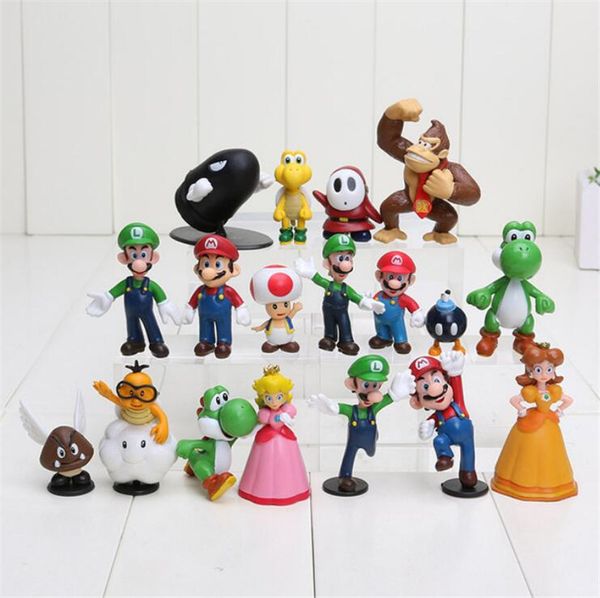 18шт / комплект нового высокого качества пвх супер марио keychain bros луиджи действие цифры youshi марио подарки в рознице
18шт / комплект нового высокого качества пвх супер марио keychain bros луиджи действие цифры youshi марио подарки в рознице