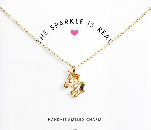 new styles with card cute necklace with little colored glaze unicorn (the sparkle is real), no fade, and high quality, Silver
new styles with card cute necklace with little colored glaze unicorn (the sparkle is real), no fade, and high quality, Silver