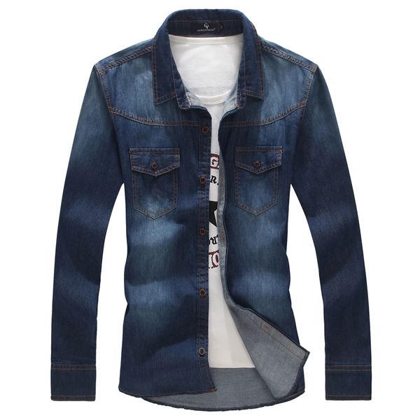 wholesale- 2017 new arrival denim shirt men cotton long sleeve men shirts plus size jeans shirt men ing, White;black
wholesale- 2017 new arrival denim shirt men cotton long sleeve men shirts plus size jeans shirt men ing, White;black