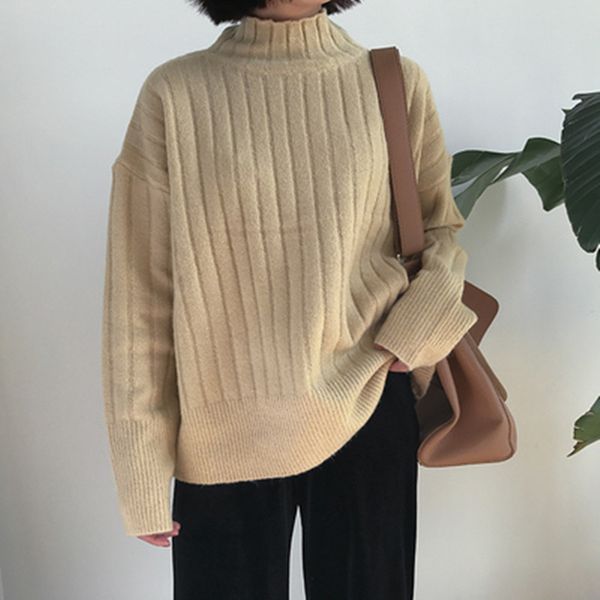 wholesale- 4colors 2016 winter solid color stripe turtleneck sweater thickening womens sweaters and pullovers womans (a9218, White;black
wholesale- 4colors 2016 winter solid color stripe turtleneck sweater thickening womens sweaters and pullovers womans (a9218, White;black