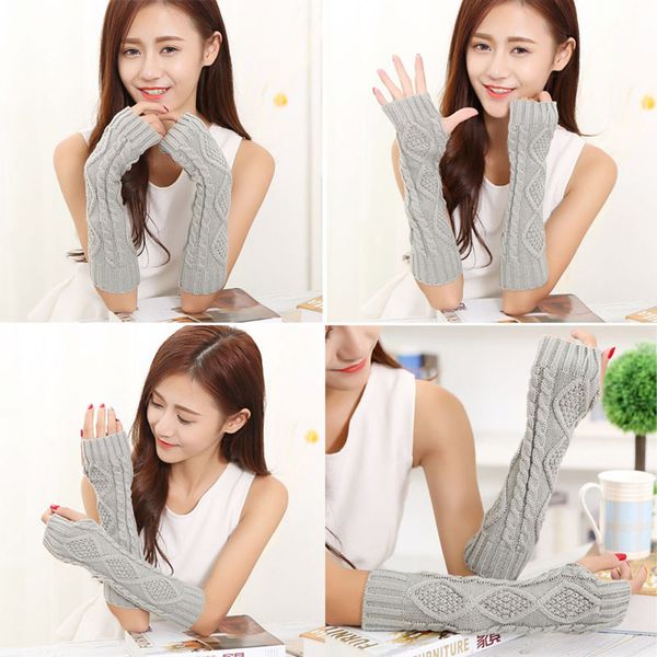 wholesale- winter warm women ladies solid knit gloves arm warmer long fingerless mitten 8 available colors, Blue;gray
wholesale- winter warm women ladies solid knit gloves arm warmer long fingerless mitten 8 available colors, Blue;gray