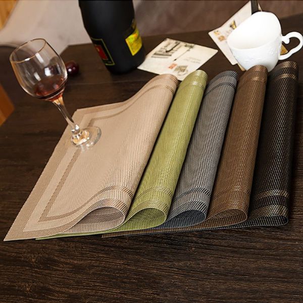 оптовая торговля-4 шт. / лот placemat мода pvd обеденный стол коврик диск колодки чаша pad подставки водонепроницаемый скатерть pad противос
оптовая торговля-4 шт. / лот placemat мода pvd обеденный стол коврик диск колодки чаша pad подставки водонепроницаемый скатерть pad противос