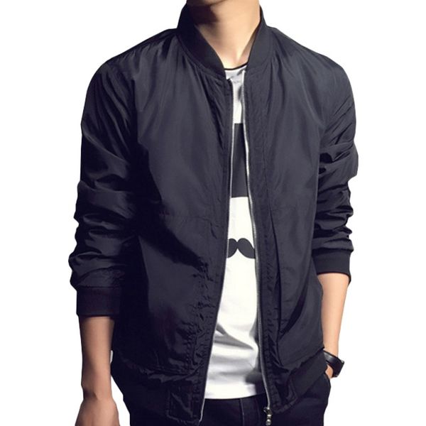 wholesale- spring autumn men's jackets solid fashion coats male casual slim stand collar jacket men overcoat lh, Black;brown
wholesale- spring autumn men's jackets solid fashion coats male casual slim stand collar jacket men overcoat lh, Black;brown