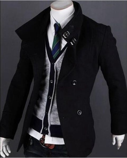 new men's autumn/winter fashion in europe and the cultivate one's morality personality double-breasted cloth trench coat/ m-2xl, Black
new men's autumn/winter fashion in europe and the cultivate one's morality personality double-breasted cloth trench coat/ m-2xl, Black