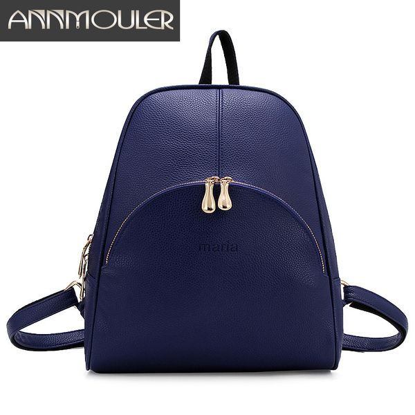 wholesale- annmouler brand backpacks for teenagers women pu leather backpack fashion 5 color shoulder bag large capacity school book bag
wholesale- annmouler brand backpacks for teenagers women pu leather backpack fashion 5 color shoulder bag large capacity school book bag