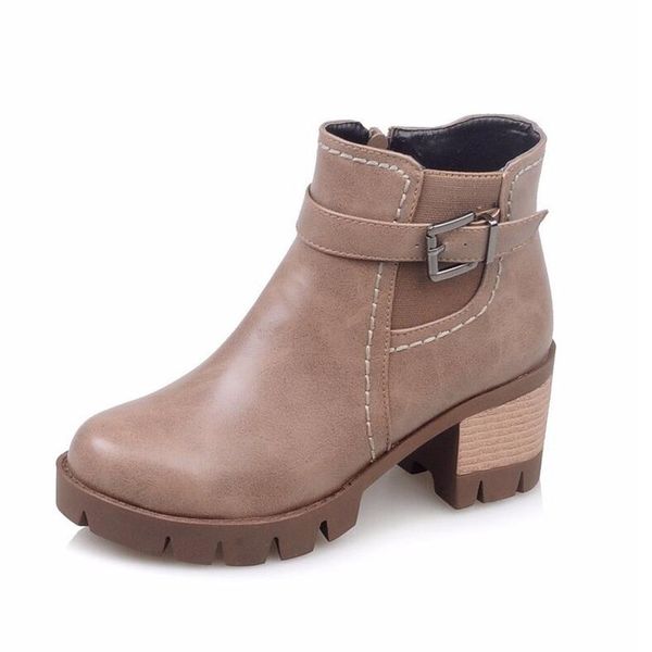 new 2017 fashion martin boots autumn women leather motorcycle boots casual round toe zip plush women ankle boots, Black
new 2017 fashion martin boots autumn women leather motorcycle boots casual round toe zip plush women ankle boots, Black