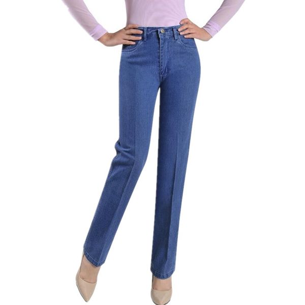 wholesale- 2017 spring summer women jeans high waist elastic plus size jeans pants straight denim pants jeans women, Blue
wholesale- 2017 spring summer women jeans high waist elastic plus size jeans pants straight denim pants jeans women, Blue