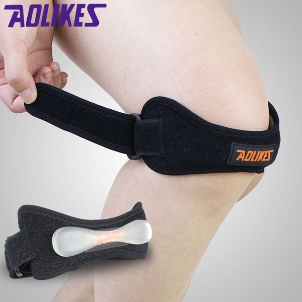 wholesale- aolikes 1pcs adjustable jumpers's knee strap patellar tendon band knee support brace silicone pads for running basketball sp
wholesale- aolikes 1pcs adjustable jumpers's knee strap patellar tendon band knee support brace silicone pads for running basketball sp