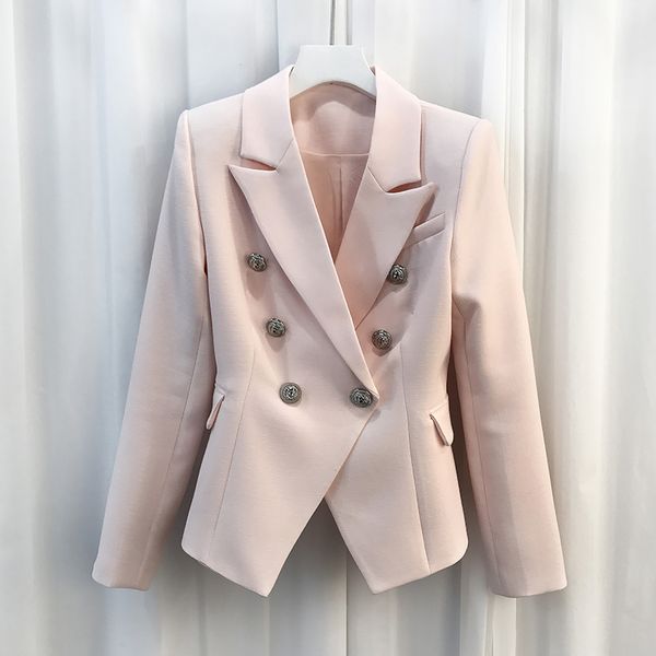 2017 new fashion runway style women's slim jacket solid color gold buttons double breated workwear blazer suits, White;black
2017 new fashion runway style women's slim jacket solid color gold buttons double breated workwear blazer suits, White;black