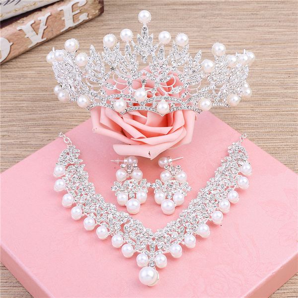 Bridal Wedding Accessory Sets Womens Bridal Crown Necklace Wedding Veils Vintage Crystal Wedding Accessories Fashion 3 Pieces Bridal Jewelry
Bridal Wedding Accessory Sets Womens Bridal Crown Necklace Wedding Veils Vintage Crystal Wedding Accessories Fashion 3 Pieces Bridal Jewelry