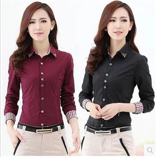 Europe Russia spring autumn women Career wear Office blouse tops Shirt Long Sleeve red white Korean lady Slim Cotton Blend Formal Workwear
Europe Russia spring autumn women Career wear Office blouse tops Shirt Long Sleeve red white Korean lady Slim Cotton Blend Formal Workwear