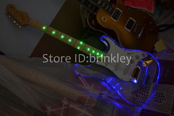 custom new acrylic body electric guitar st electric guitar with blue led guitar in china
custom new acrylic body electric guitar st electric guitar with blue led guitar in china
