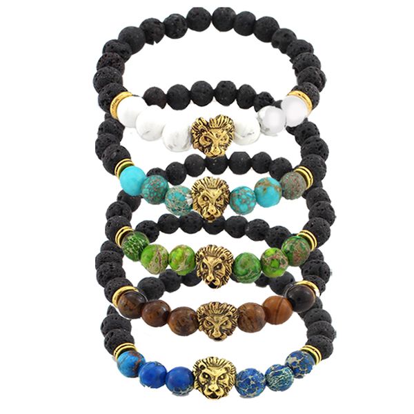 10 styles lion head bracelet buddha beads chakras bangles charm lava rock stone elastic yoga bracelet men jewelry seller preferred b331s, Golden;silver
10 styles lion head bracelet buddha beads chakras bangles charm lava rock stone elastic yoga bracelet men jewelry seller preferred b331s, Golden;silver