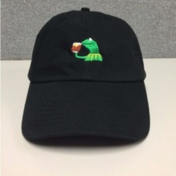 

2017 New style sad meme frog Kermit dad Hat kanye west Baseball Cap Women I FEEL LIKE pablo Snapback Caps Wolves Casquette Gorras