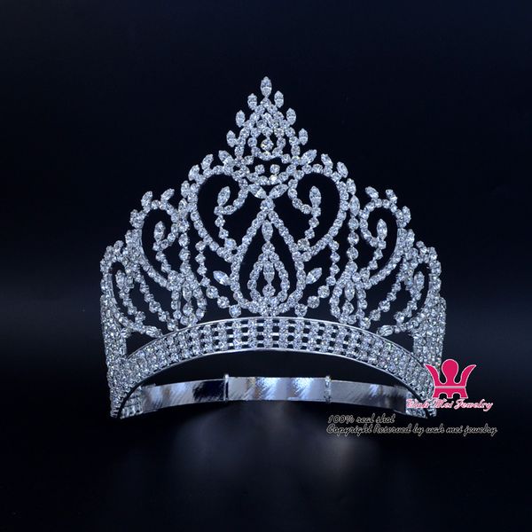 beauty pageant award gold contoured adjustable crown and tiara rhinestone crystal bridal wedding hair jewelry classic silver gold mo023, White;golden
beauty pageant award gold contoured adjustable crown and tiara rhinestone crystal bridal wedding hair jewelry classic silver gold mo023, White;golden
