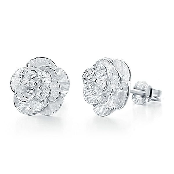 925 sterling silver woman earring wholesale clear 3 flower stud earrings wedding exquisite vintage fine charms, Golden;silver
925 sterling silver woman earring wholesale clear 3 flower stud earrings wedding exquisite vintage fine charms, Golden;silver