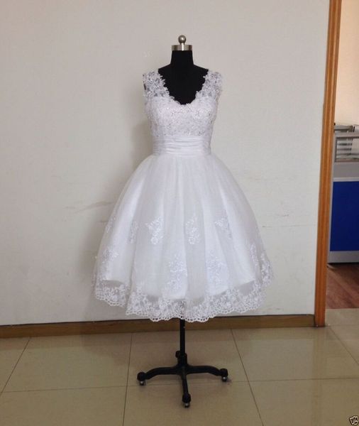 real image short wedding dress knee length lace bridal gowns low back latest design 2019 a line beaded custom made appliques modern popular, White
real image short wedding dress knee length lace bridal gowns low back latest design 2019 a line beaded custom made appliques modern popular, White