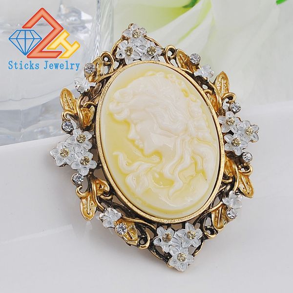 classic retro style yellow head beauty accessories beauty queen head resin brooch ing, Gray
classic retro style yellow head beauty accessories beauty queen head resin brooch ing, Gray