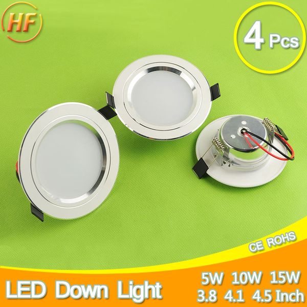 wholesale- 4pcs silver ultra bright led downlight 5w 10w 15w thin round led ceiling recessed spot light 85~240v down light cold warm white
wholesale- 4pcs silver ultra bright led downlight 5w 10w 15w thin round led ceiling recessed spot light 85~240v down light cold warm white