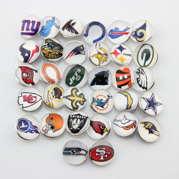 32 Teams Mixed American Football 18mm Snap Button Jewelry Charms For Ginger Snap Bracelet necklace
32 Teams Mixed American Football 18mm Snap Button Jewelry Charms For Ginger Snap Bracelet necklace