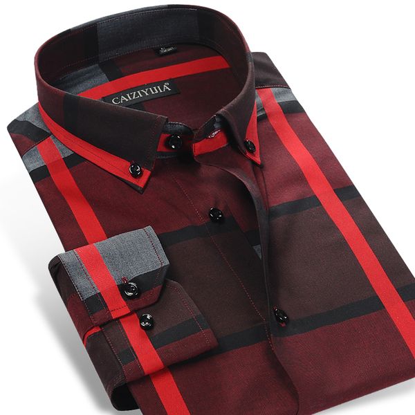 wholesale- caiziyijia 2017 autumn men's contrast plaid stripe long sleeve casual shirt pure cotton comfort soft slim-fit button-down sh, White;black
wholesale- caiziyijia 2017 autumn men's contrast plaid stripe long sleeve casual shirt pure cotton comfort soft slim-fit button-down sh, White;black