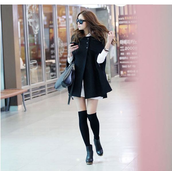 wholesale-new korean women cape batwing wool casual poncho winter warm coat jacket loose cloak cape black outwear manteau femme plus size
wholesale-new korean women cape batwing wool casual poncho winter warm coat jacket loose cloak cape black outwear manteau femme plus size