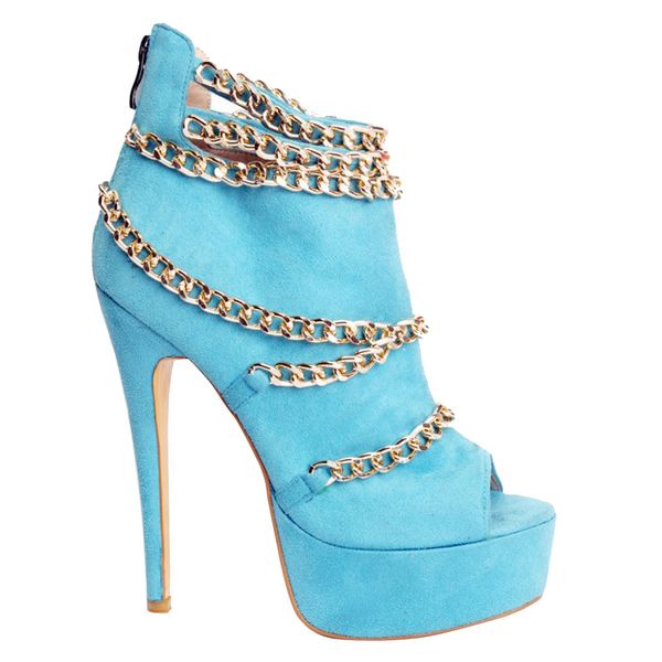 kolnoo women's platform high heel chain deco ankle boots party evening prom shoes blue xd202, Black
kolnoo women's platform high heel chain deco ankle boots party evening prom shoes blue xd202, Black