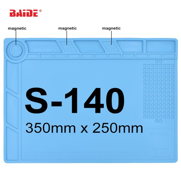 s-140 heat-resistant silicone pad 35x25cm repair mat heat insulation bga soldering repair station with magnetic 10pcs
s-140 heat-resistant silicone pad 35x25cm repair mat heat insulation bga soldering repair station with magnetic 10pcs