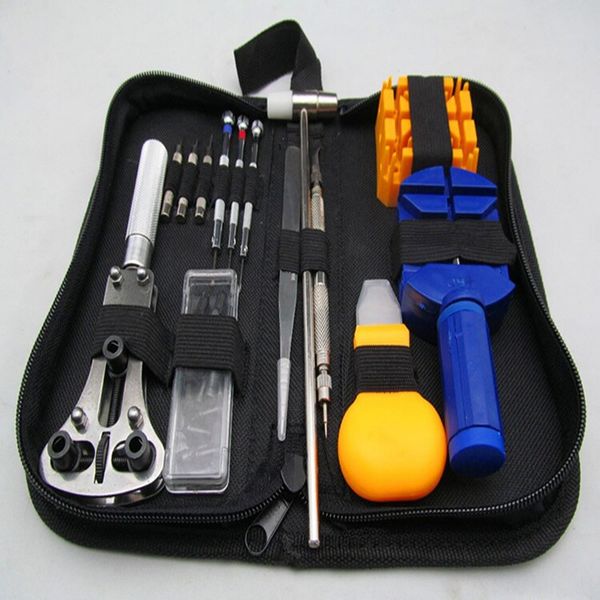 wholesale- high-grade 15pcs watch tool set watch repair tools kit watch tools watchmakers set with leather sheath bits/pins
wholesale- high-grade 15pcs watch tool set watch repair tools kit watch tools watchmakers set with leather sheath bits/pins