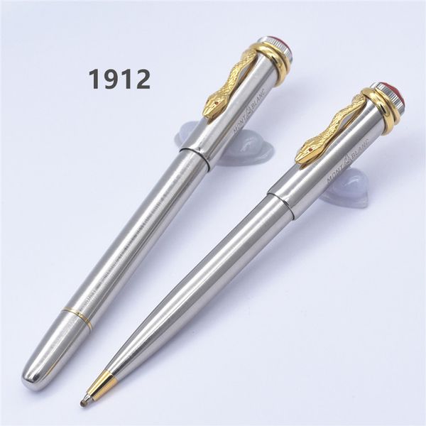 New luxury Red eyes silvery metal snake carving roller ball / ballpoint pen with unique snake clip stationery office writing blance gift pen
New luxury Red eyes silvery metal snake carving roller ball / ballpoint pen with unique snake clip stationery office writing blance gift pen