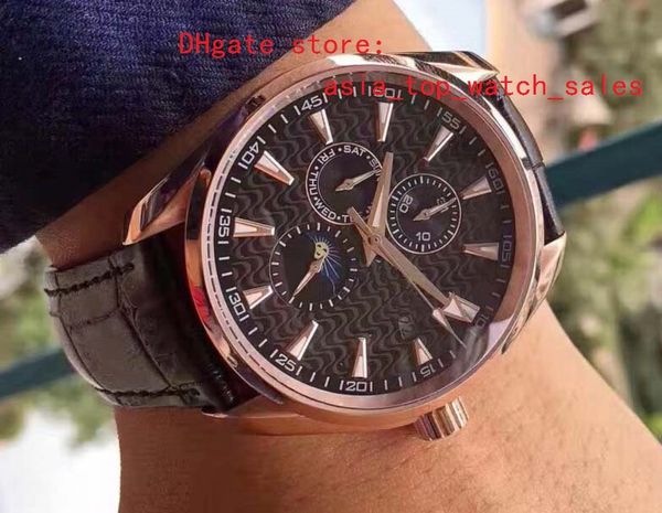 latest version black dial mechanical automatic date week design rose gold watchcase automatic machinery mens watches, Slivery;brown
latest version black dial mechanical automatic date week design rose gold watchcase automatic machinery mens watches, Slivery;brown