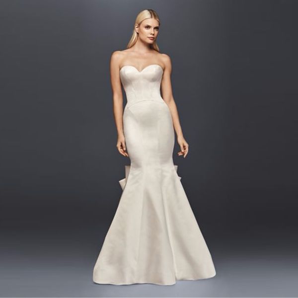 new amazing satin mermaid wedding dresses sweetheart beautiful big bow back simple designer bridal gowns zp341718, White
new amazing satin mermaid wedding dresses sweetheart beautiful big bow back simple designer bridal gowns zp341718, White
