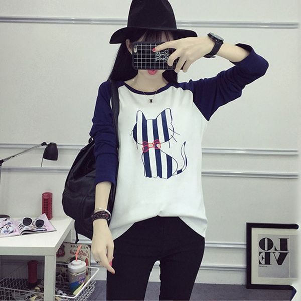 wholesale- korean style fashion women hoodies cartoon cat sweatshirt loose printed harajuku hoodie female sudaderas j2, Black
wholesale- korean style fashion women hoodies cartoon cat sweatshirt loose printed harajuku hoodie female sudaderas j2, Black