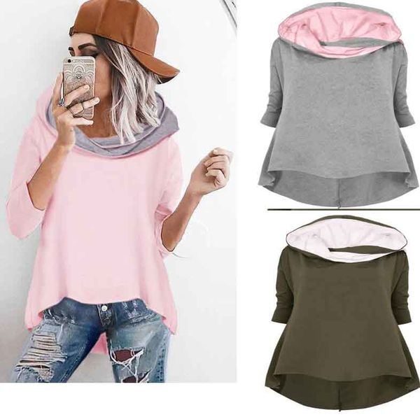 new womens casual long sleeve hoodies pullover jacket sweatshirt ladies outwear 3 colors 4 size, Black
new womens casual long sleeve hoodies pullover jacket sweatshirt ladies outwear 3 colors 4 size, Black