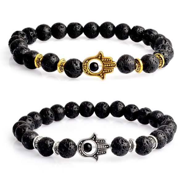 chakras mala bracelet lava stone reiki healing balancing hamsa evil eye hand meditation yoga jewelry stretch perfume bracelet b371s, Golden;silver
chakras mala bracelet lava stone reiki healing balancing hamsa evil eye hand meditation yoga jewelry stretch perfume bracelet b371s, Golden;silver