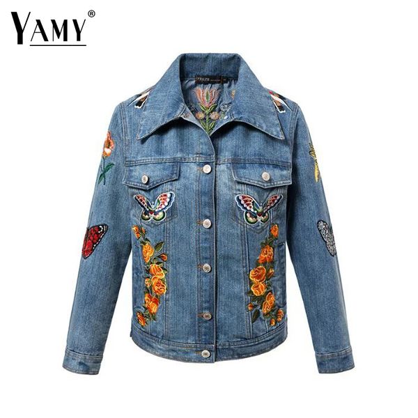 wholesale- 2016 vintage butterfly denim jacket women winter long sleeve button slim basic coat girl street lapel outerwear, Black;brown
wholesale- 2016 vintage butterfly denim jacket women winter long sleeve button slim basic coat girl street lapel outerwear, Black;brown