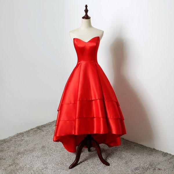 engerla sweetheart satin high low prom evening dress red 2017 elegant long evening gowns new vestidos de gala, Black;red
engerla sweetheart satin high low prom evening dress red 2017 elegant long evening gowns new vestidos de gala, Black;red