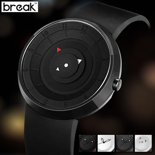 wholesale- 2016 break men women creative black silicone strap waterproof matte stainless steel sports casual fashion quartz watches relogio, Slivery;brown
wholesale- 2016 break men women creative black silicone strap waterproof matte stainless steel sports casual fashion quartz watches relogio, Slivery;brown
