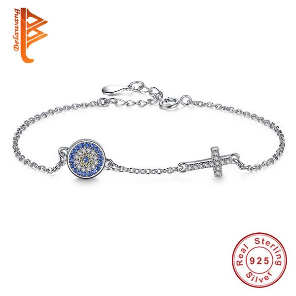 belawang novel design jewelry for women classic blue evil eye&crystal cross bracelet bangle 925 sterling silver link chain charms bracelet, Black
belawang novel design jewelry for women classic blue evil eye&crystal cross bracelet bangle 925 sterling silver link chain charms bracelet, Black