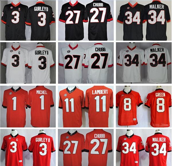 ncaa georgia bulldogs 1 sony michel 3 todd gurley 7 matthew stafford 8 aj green 10 jacob eason 27 nick chubb 34 herchel walker jersey, Black
ncaa georgia bulldogs 1 sony michel 3 todd gurley 7 matthew stafford 8 aj green 10 jacob eason 27 nick chubb 34 herchel walker jersey, Black