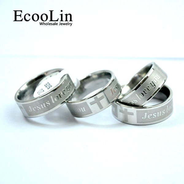 fashion jesus love you stainless steel cross faith anglicans christian prayer ring letter bible for men jewelry never fade lb4003, Silver
fashion jesus love you stainless steel cross faith anglicans christian prayer ring letter bible for men jewelry never fade lb4003, Silver