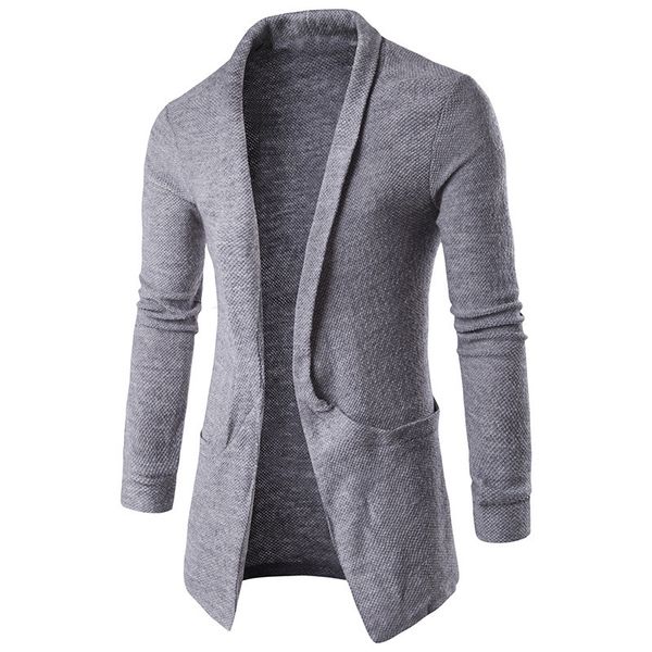 wholesale- 2020 mens fashion autumn winter long sleeves lapel neck sweater coat long-length cardigan coffee white grey black outwear, Black;brown
wholesale- 2020 mens fashion autumn winter long sleeves lapel neck sweater coat long-length cardigan coffee white grey black outwear, Black;brown